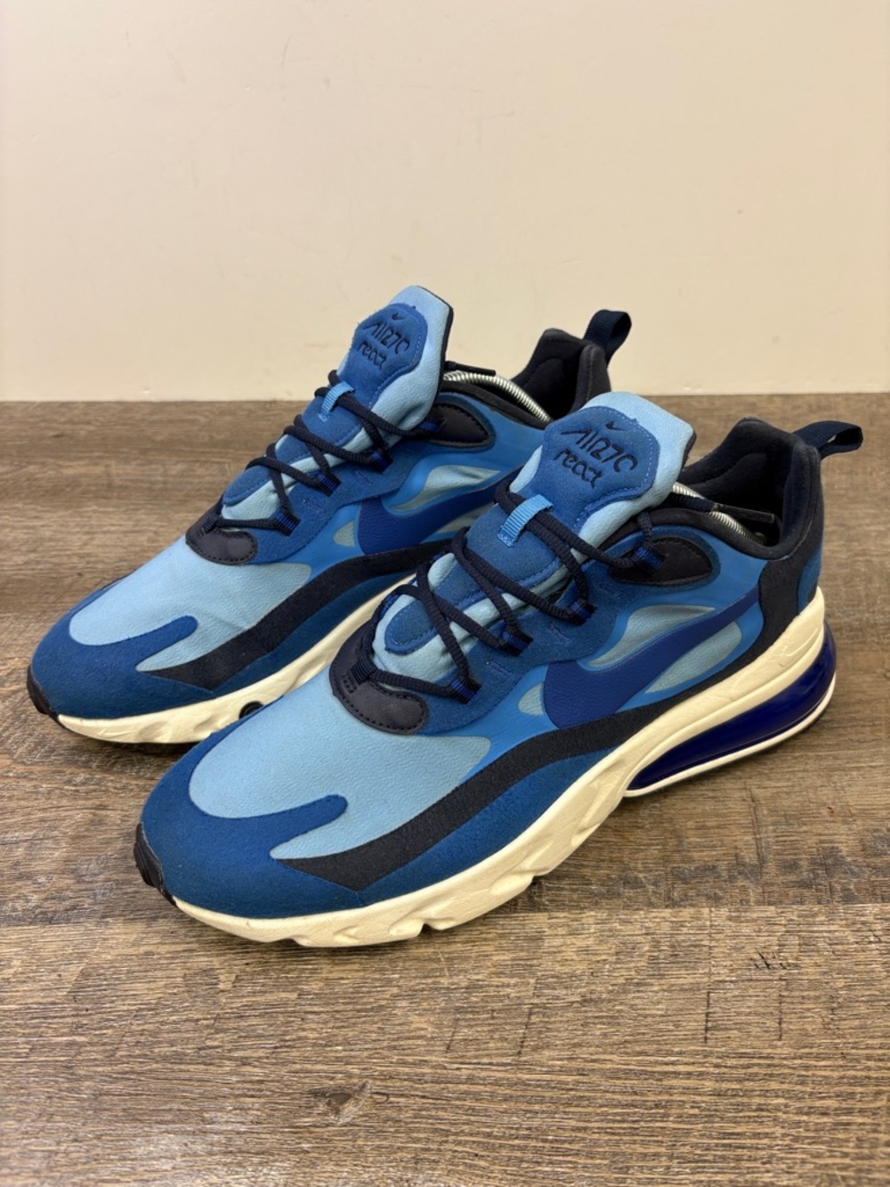 Nike Air Max 270 React Supernova “Pacific Blue” C13866-400 Men’s Size 11